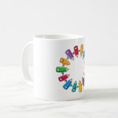 Cirkel Van Potloden Koffiemok (Voorkant links)