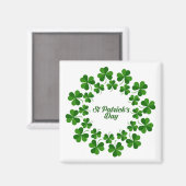 Cirkel van shamrocks Magnet Magneet (Voorkant / Achterkant)