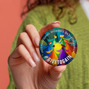 Cirkel van Vrouwen Internationale Vrouwendag I Ronde Button 7,6 Cm