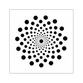 Cirkel vol Stippen Rubberstempel (Afrduk)