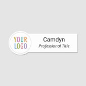 Cirkel Vormde Aangepast Personeel Bedrijfs van de Naamplaatje (Voorkant)