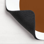 Cirkel - Walnut met wit Muismat (Hoek)