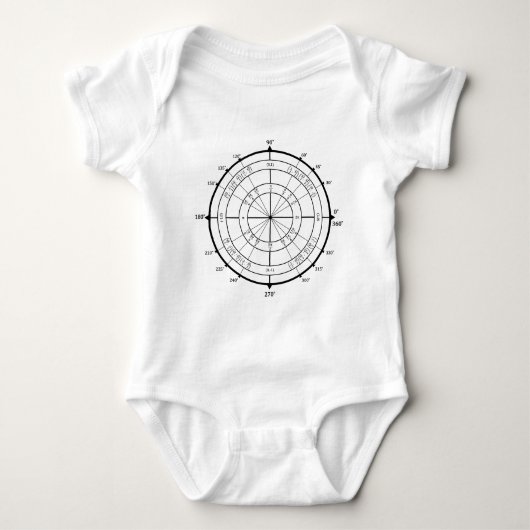 Cirkel wiskunde geek romper (Voorkant)