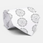 Cirkel wiskunde geek stropdas (Opgerold)