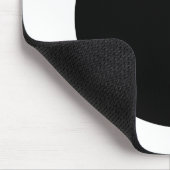 Cirkel - zwart en wit muismat (Hoek)