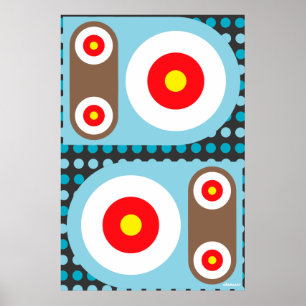 CirkeldoelrobotButtonnen Poster