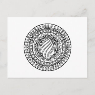 Cirkeldriehoekige driehoek briefkaart