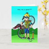 Cirkelend de Kaart van de Verjaardag - Who, me, (Gele Bloem)