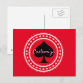 Cirkelharthart Zwart scherm Thunder_Cove Briefkaart (Voorkant / Achterkant)