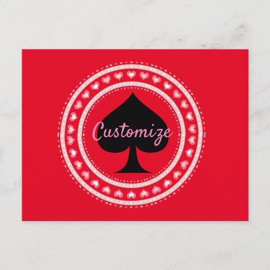 Cirkelharthart Zwart scherm Thunder_Cove Briefkaart (Voorkant)