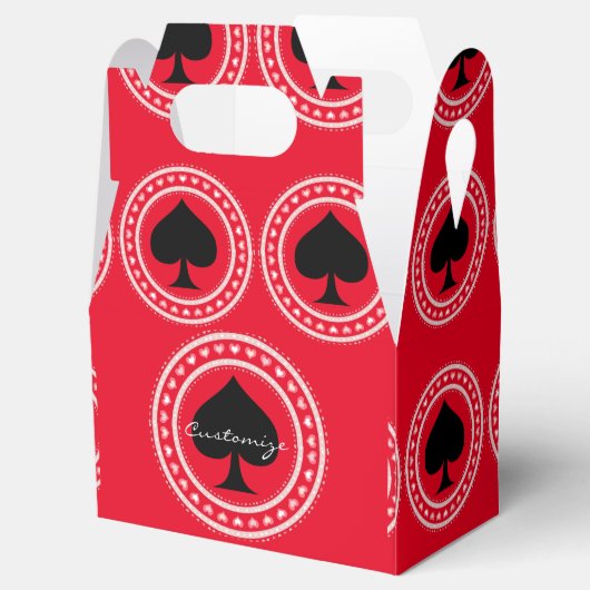 Cirkelhartspieren zwarte schoppen Thunder_Cove Bedankdoosjes (Geopend)