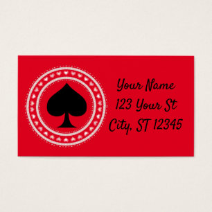 Cirkelhartspieren zwarte schoppen Thunder_Cove Visitekaartje