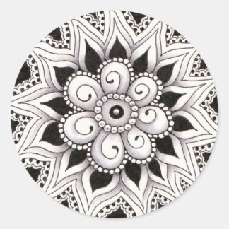 Cirkelhoek drie ronde sticker