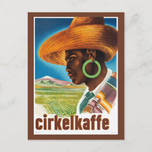 Cirkelkaffe Zweden Vintage reclameposter Briefkaart