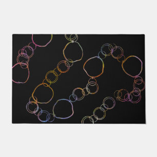 Cirkelketen regenboog deurmat