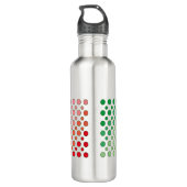 Cirkelkleurige waterflacon waterfles (Achterkant)