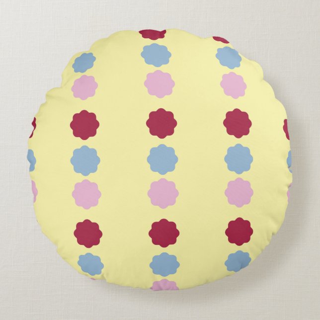 Cirkellijn rond kussen (Voorkant)