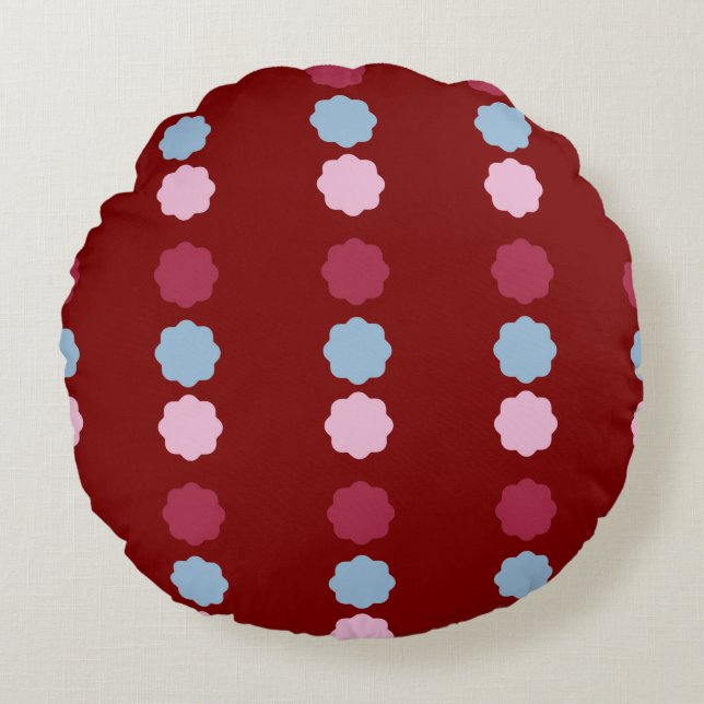 Cirkellijn rond kussen (Voorkant)