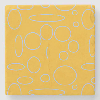 Cirkellussen op Sinaasappel Stenen Onderzetter