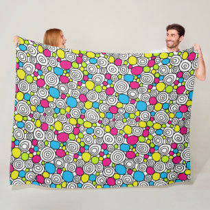 Cirkelpatroon 210819 - Kleuren 01 Fleece Deken