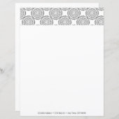  cirkelpatroon - Aangepast papierblad (Voorkant / Achterkant)