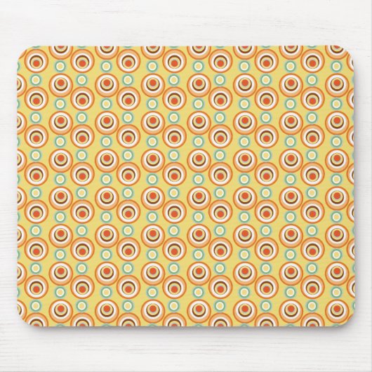 Cirkelpatroon Aangepaste mousepad Muismat (Voorkant)
