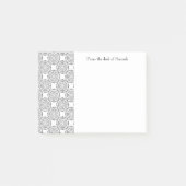 cirkelpatroon Aangepaste notities Post-it® Notes (Voorkant)