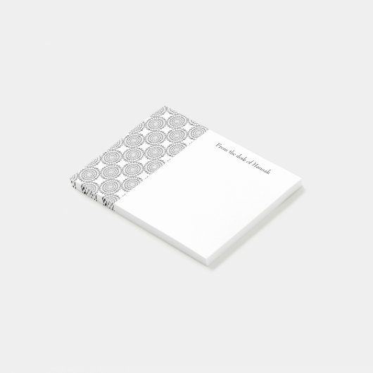  cirkelpatroon Aangepaste notities Post-it® Notes (Schuin)