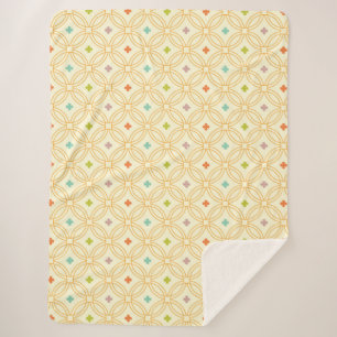 Cirkelpatroon met geometrische interlocking voor d sherpa deken