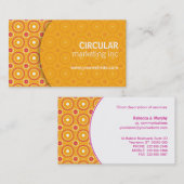 Cirkelpatroon Onderleggend Visitekaartje (Voorkant / Achterkant)