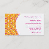 Cirkelpatroon Onderleggend Visitekaartje (Achterkant)