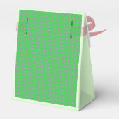 Cirkelpatroon roze melkdroger bedankdoosjes (Achterkant)