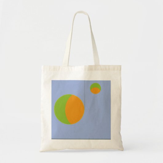 Cirkels Abstracte Canvas tas (Voorkant)