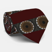 cirkels bruin stropdas (Opgerold)