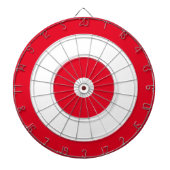 Cirkels Doel ontwerp | Rood en wit Dartbord (Voorkant)