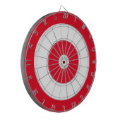 Cirkels Doel ontwerp | Rood en wit Dartbord (Voorkant Links)