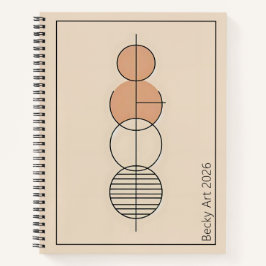 Cirkels en lijnen, Bauhaus Kunst Notitieboek