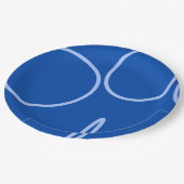 Cirkels en lus op Blue Paper Bord (Gekanteld)