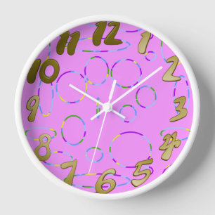 Cirkels en lussen Moderne Roze Magenta
