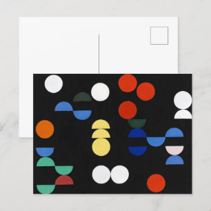 cirkels en puntstukjes Sophie Taeuber-Arp Briefkaart