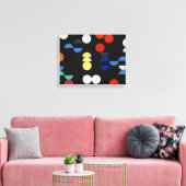 cirkels en puntstukjes | Sophie Taeuber-Arp | Canvas Afdruk (Insitu (Woonkamer))