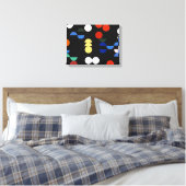 cirkels en puntstukjes | Sophie Taeuber-Arp | Canvas Afdruk (Insitu (Slaapkamer))