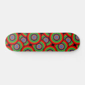 Cirkels en ringen retro skateboard (Horizontaal)