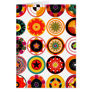 cirkels en spiraalvormige cirkels