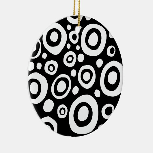 Cirkels en spots 05 keramisch ornament (Rechts)