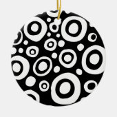 Cirkels en spots 05 keramisch ornament (Voorkant)