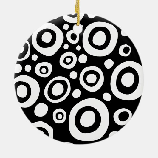 Cirkels en spots 05 keramisch ornament (Achterkant)