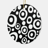 Cirkels en stippen 07 keramisch ornament (Links)