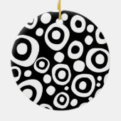 Cirkels en stippen 07 keramisch ornament (Achterkant)