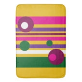 Cirkels en strepen gewaagd modern badmat (Voorkant Verticaal)